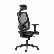 Powerton Kancelářské ergonomické křeslo Tina, Černé