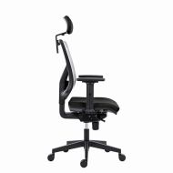 Powerton Kancelářské ergonomické křeslo Tina, Černé