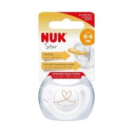 Šidítko latex NUK Star 0-6 m srdce 0-6 m