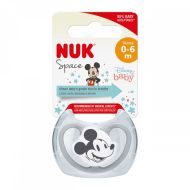 Šidítko Space NUK 0-6m Disney Mickey Mouse bílá 0-6 m