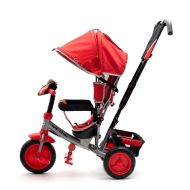 Dětská tříkolka s LED světly Baby Mix Lux Trike červená 