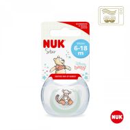 Šidítko NUK Star Disney Medvídek 6-18m bílo zelené 6-18 m