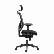 Powerton Kancelářské ergonomické křeslo Tina, Černé