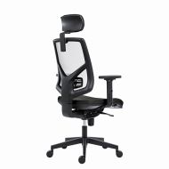 Powerton Kancelářské ergonomické křeslo Tina, Černé