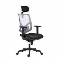 Powerton Kancelářské ergonomické křeslo Tina, Černé