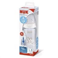 Kojenecká láhev NUK FC+Temperature Control 300 ml BOX-Flow Control savička white 