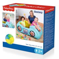 Dětské nafukovací autíčko Fisher-Price s míčky 119x79x51 cm 