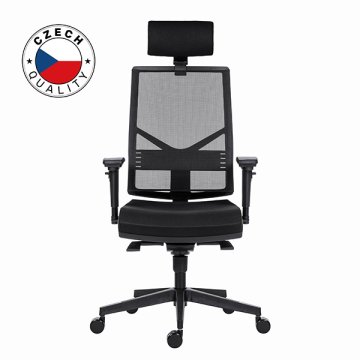 Powerton Kancelářské ergonomické křeslo Marie, Černé