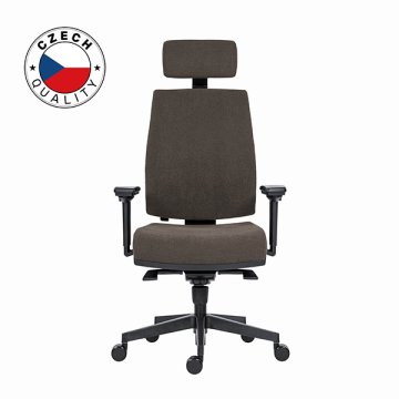 Powerton Kancelářské ergonomické křeslo Jana, Šedé