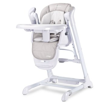 Dětská jídelní židlička 2v1 Caretero Indigo light grey 