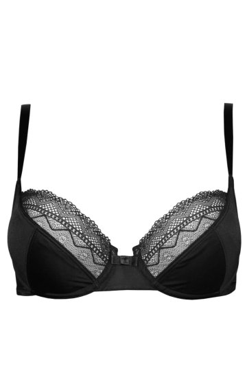 Feminine Black Nur Die podprsenka s kosticemi