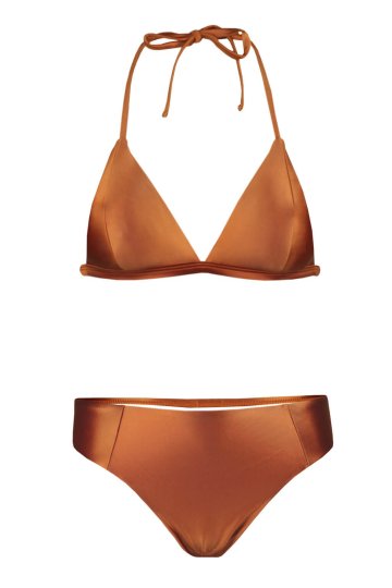 Satin Bronze bikiny plavky S1039