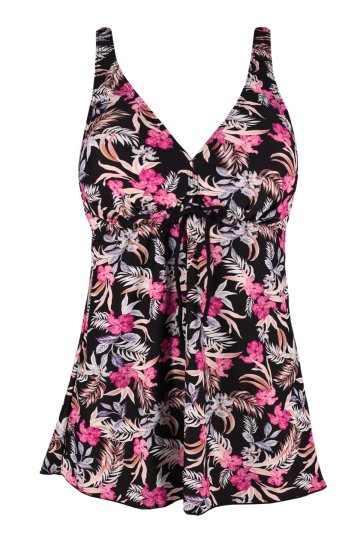 Olivie Pink květinové tankini plavky tílko S136-20