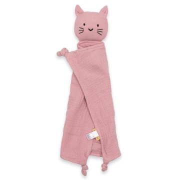 Mušelínový usínáček New Baby Cat pink 