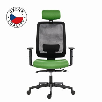 Powerton Kancelářské ergonomické křeslo Lucie, Zelené