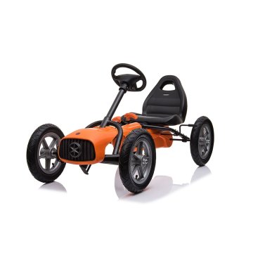 Dětská šlapací motokára Go-kart Baby Mix Buggy oranžová 