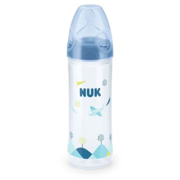 Kojenecká láhev NUK LOVE 250 ml, 6-18 m modrá 