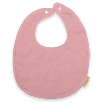 Mušelínový dětský bryndák New Baby pink 