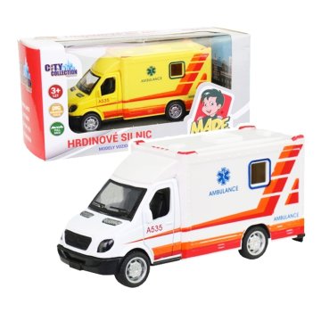 Ambulance kovová, zpětný chod