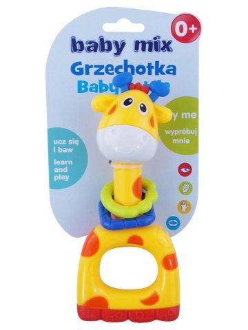 Dětské chrastítko Baby Mix žlutá žirafa 